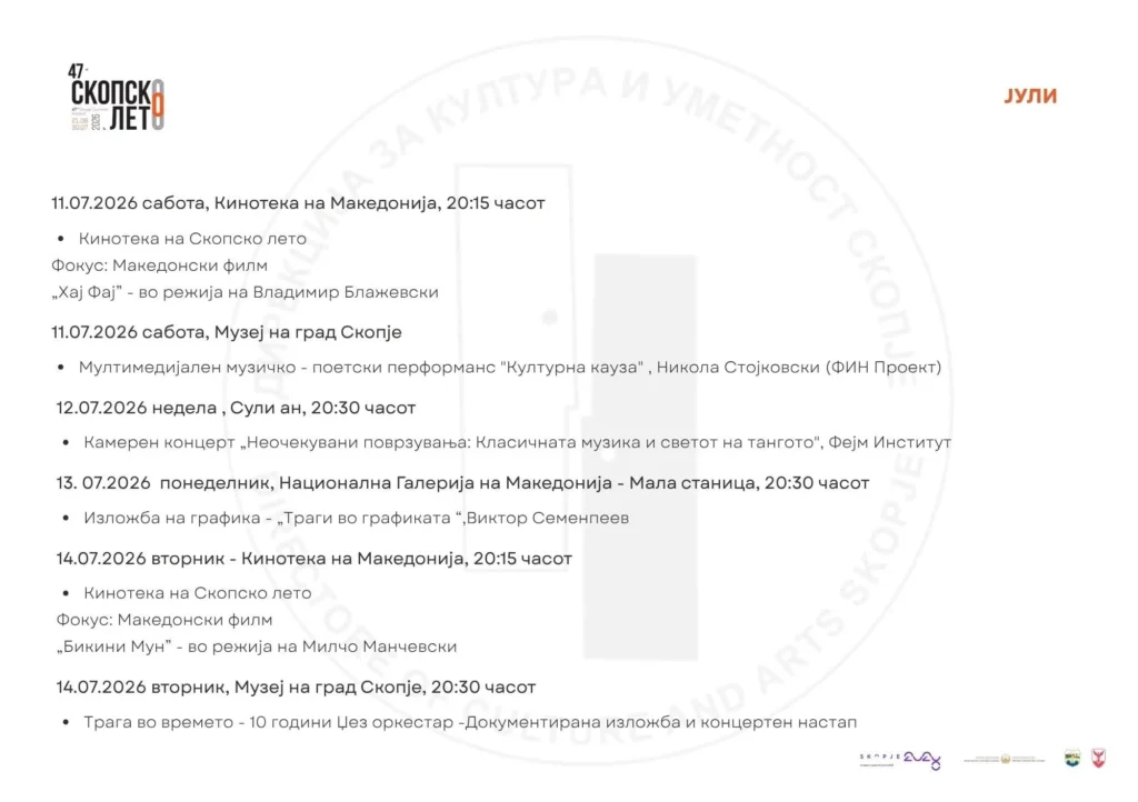 ШТО ДОАЃА ОВА ЛЕТО?